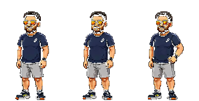sprite sheet idle, 3 frames