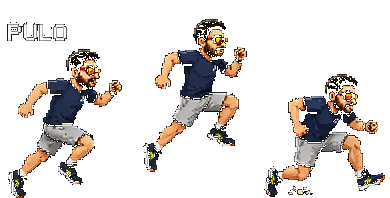 sprite sheet pulando, 3 frames